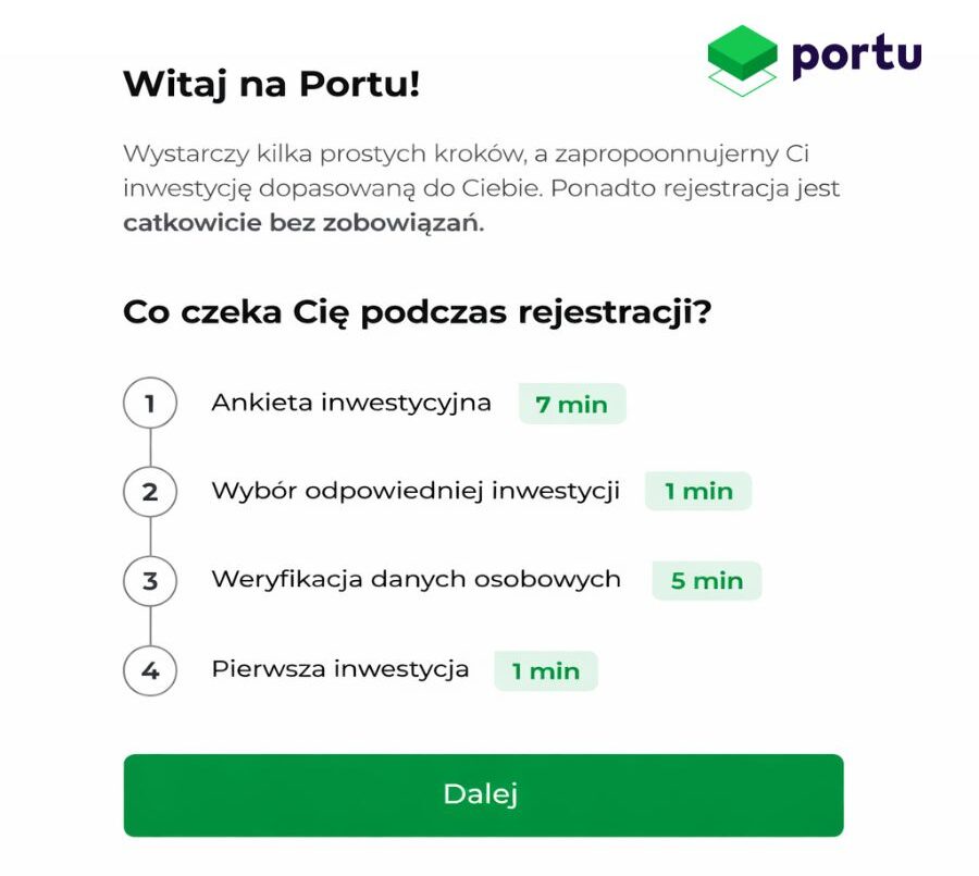 Witaj na Portu. Co czeka Cię podczas rejestracji